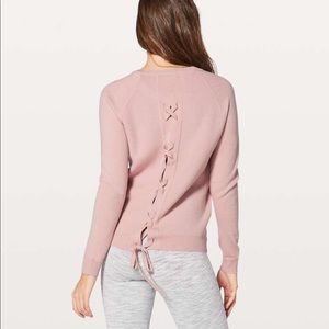 Lululemon Tied to You Sweater Light Pink